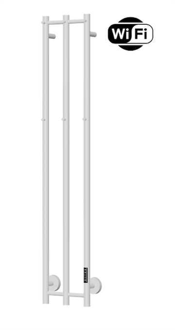 TVS Plus 3 El-håndklædetørrer m/timer og Wifi 1500 x 280 mm, Hvid